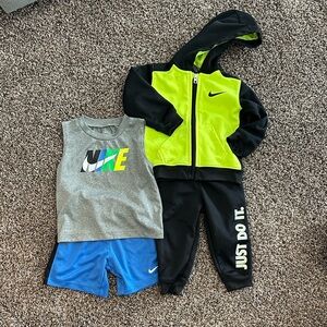 Infant 24 month Matching Summer set -tank with Blue Shorts (with FREE sweatsuit)